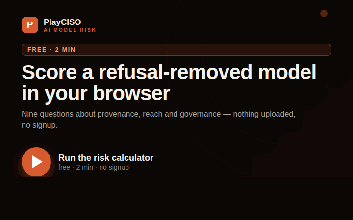 A refusal-removed language model with its safety guardrails stripped out