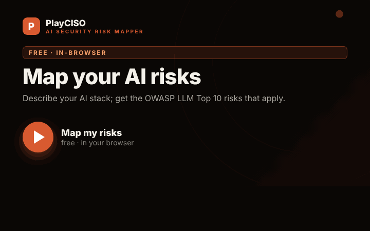 AI Security Risk Mapper — animated demo