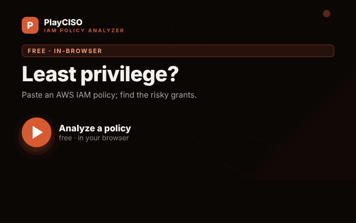 IAM Policy Analyzer — animated demo