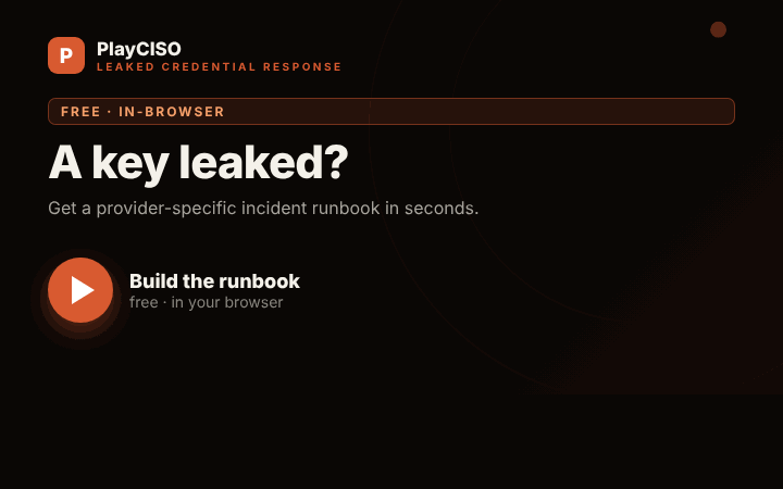 Leaked Credential Response — animated demo