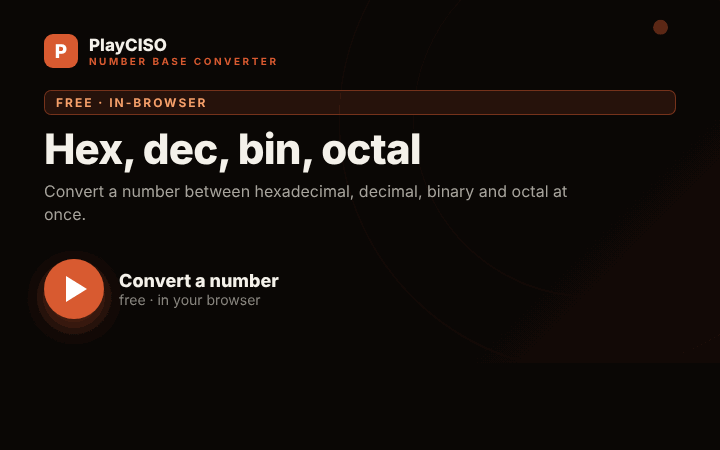Number Base Converter — animated demo