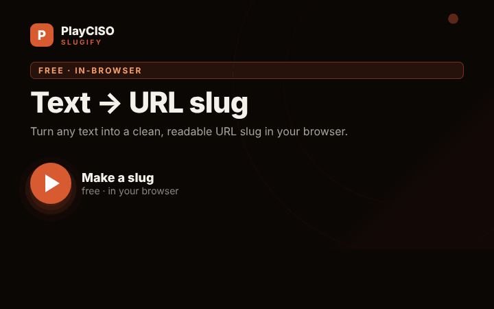 Slugify — animated demo