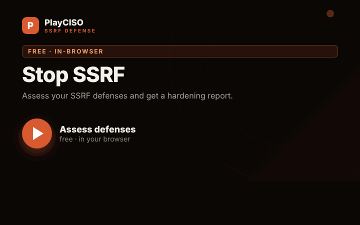 SSRF Defense Checklist — animated demo